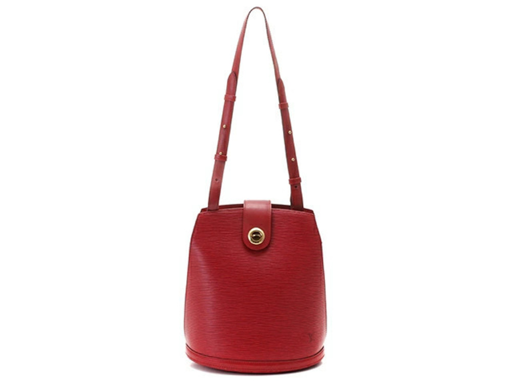 LOUIS VUITTON Shoulder Bag Epi Cluny Castilian Red